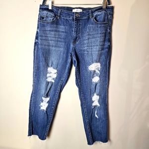 Kancan skinny distressed jeggings jeans sz 2xl